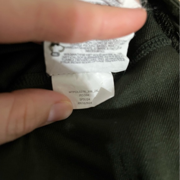 BYLT Premium Basics Lux Army Hunter Green Short Sleeve Polo Shirt Size XXL - Picture 5 of 6